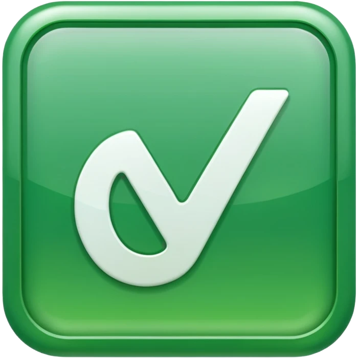 check mark button green square emoji