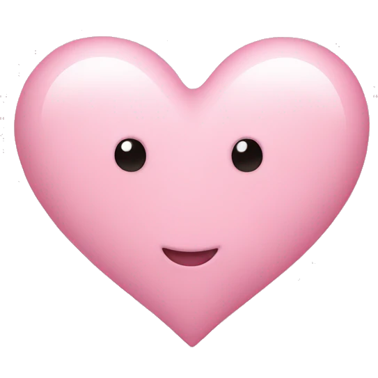 Heart baby pink emoji