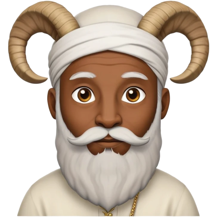 Papa musulman Brown skin barbe goat emoji