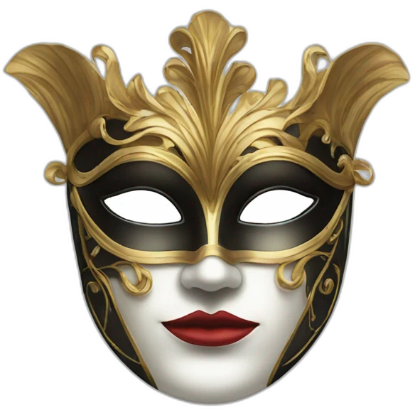 venetian mask and univetsity emoji
