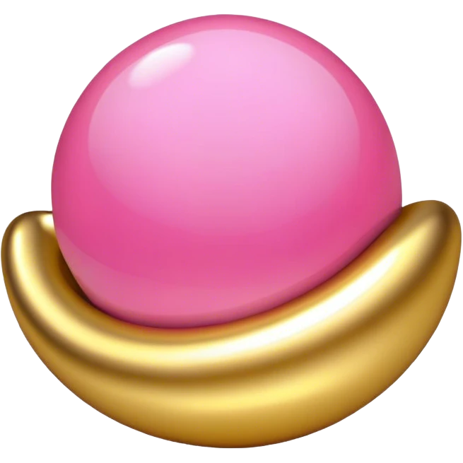 belief gold pink emoji