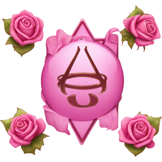 Pink deck of cards with glitter and roses  emoji