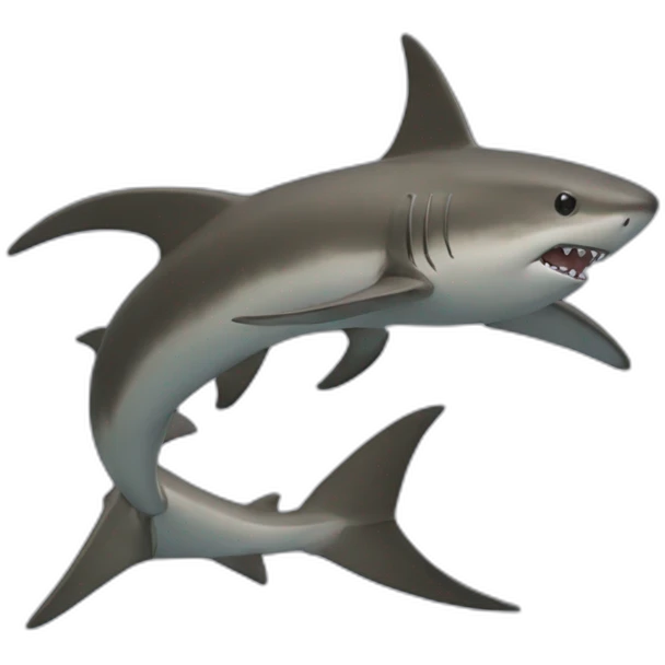 Tiburón kawai emoji