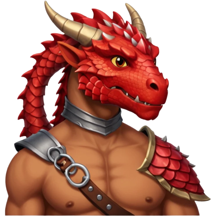 Male half dragonborn emoji