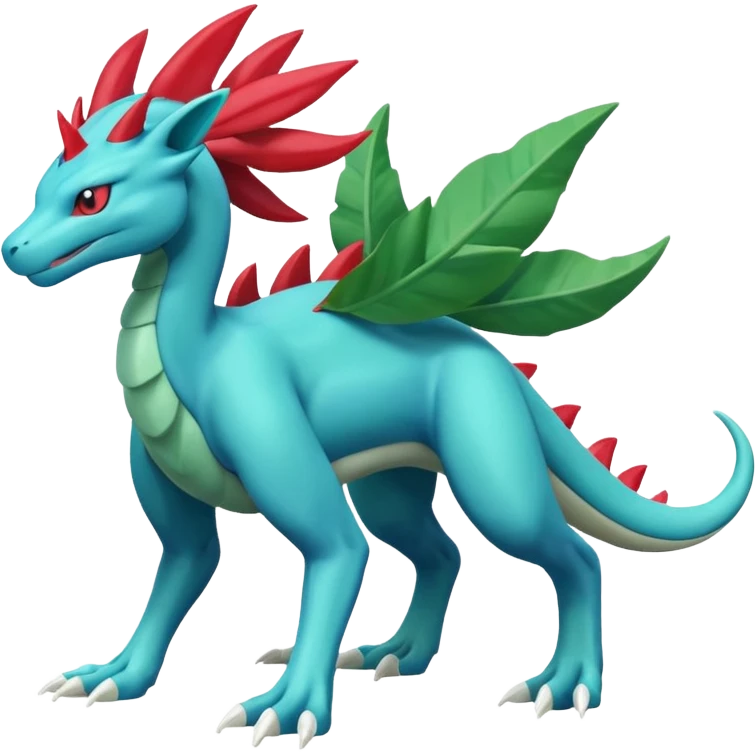 Suicune-Meganium-Salamence-fusion (full body) emoji