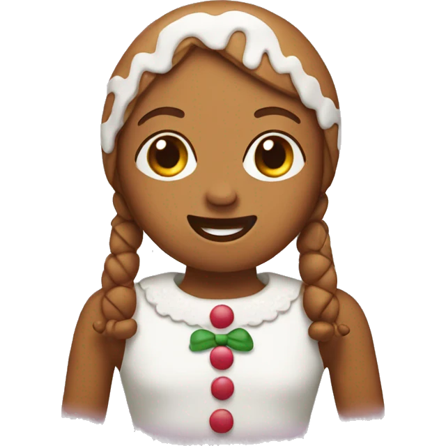 A gingerbread girl  emoji
