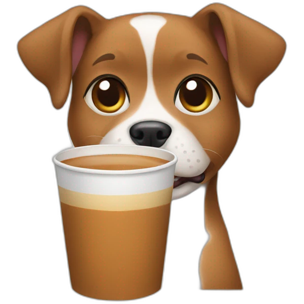 dog with chai emoji