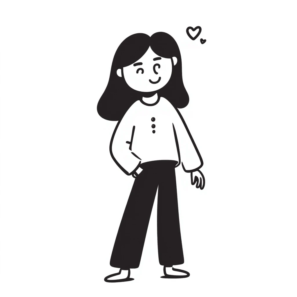 hand-drawn doodle style of 'Dana Dawson', playful, casual, with a small heart accent emoji