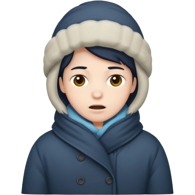 a cold person emoji