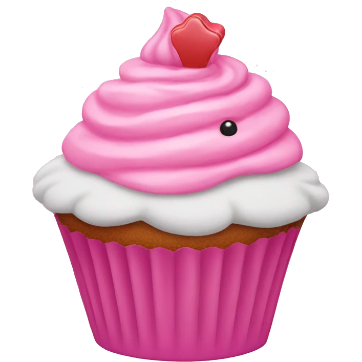 pink cupcake emoji