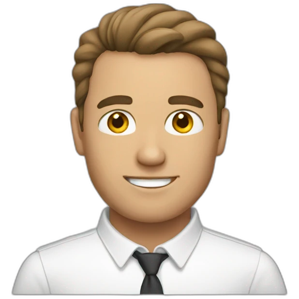 Man is white emoji