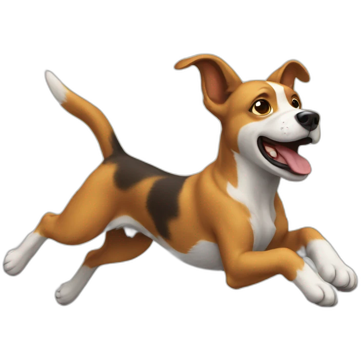 Flying dog emoji