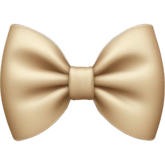 Beige bow emoji