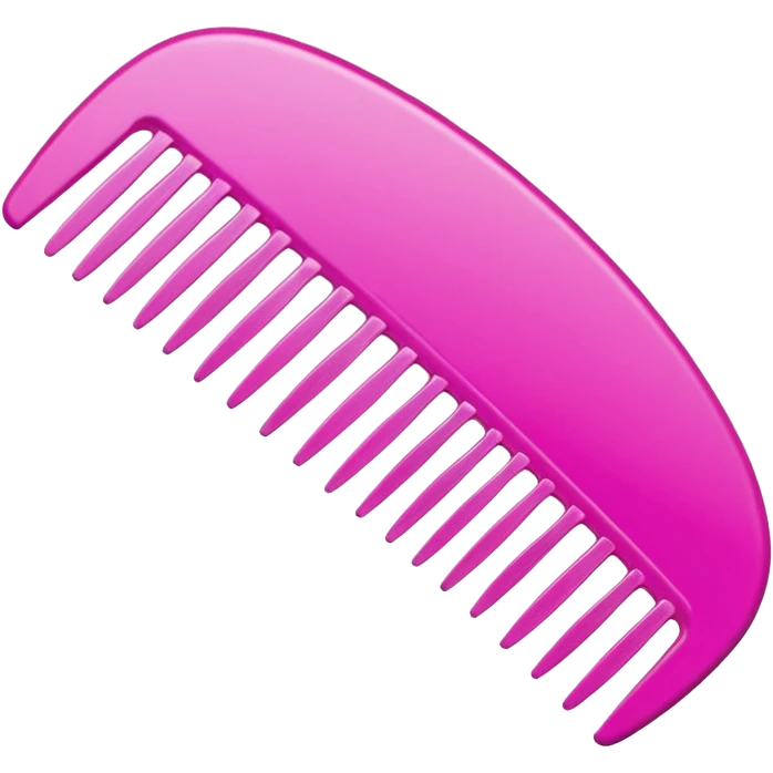 Pink comb emoji