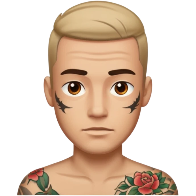 where peace out in his forehead emoji