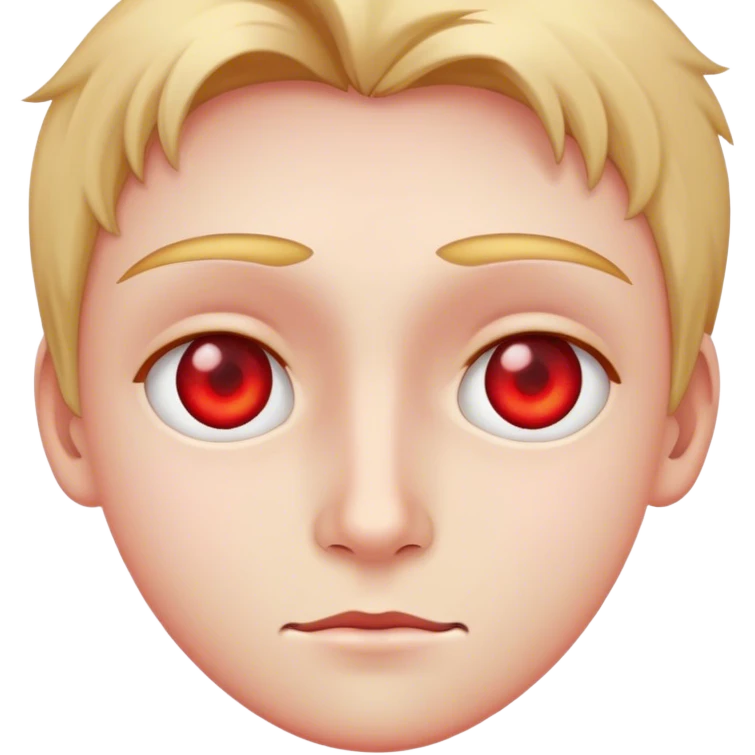 chill face with red eyes emoji