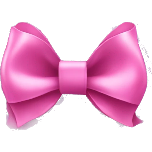 Pink bow on a disco ball emoji