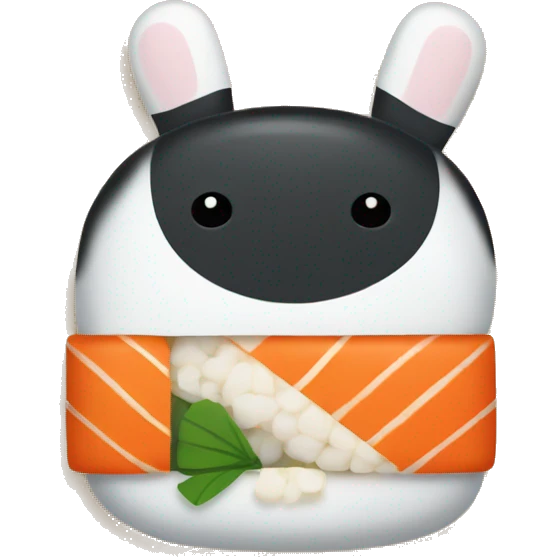 sushi with miffy face and ears emoji
