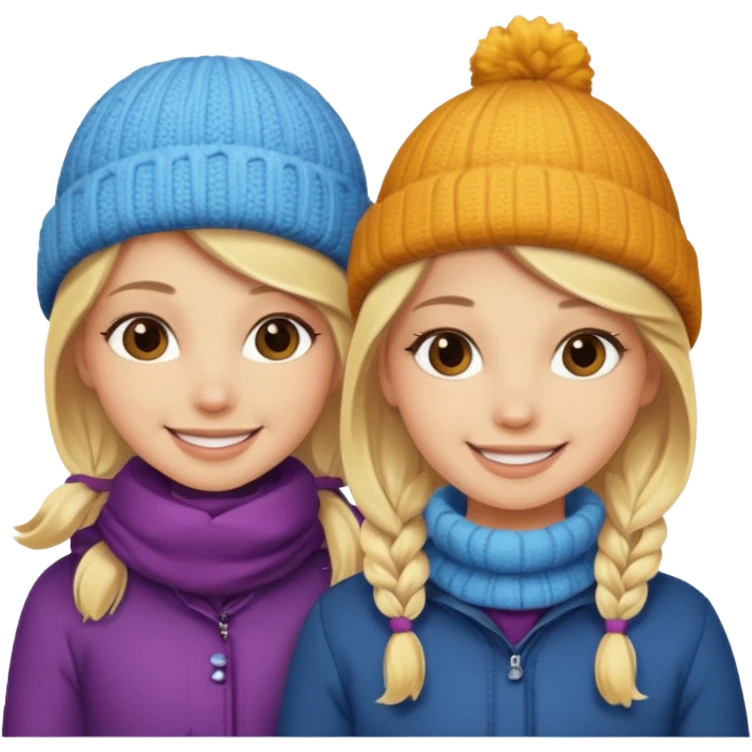 i want an emoji with 2 blonde girls like the movie "the holiday" They are not touching each other emoji