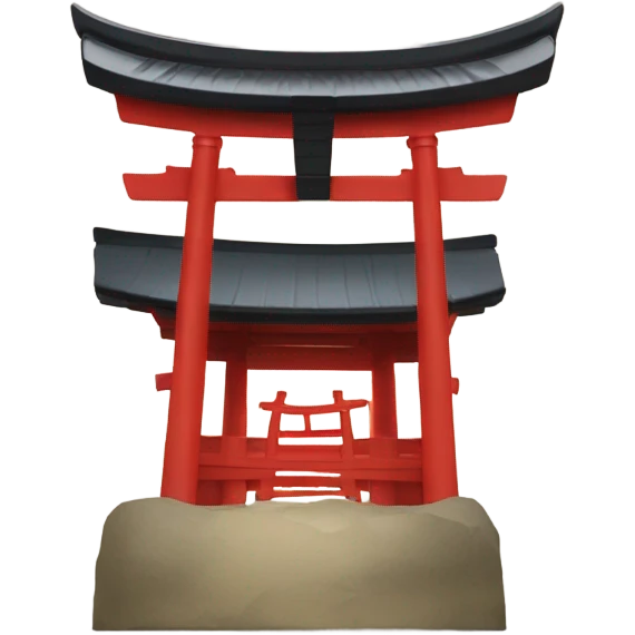generate and emoji of folder with Shinto Shrine symbol emoji