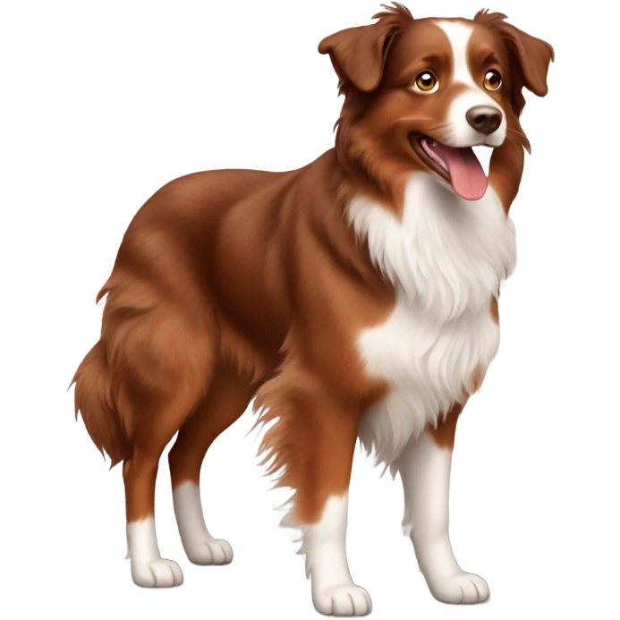 Red Australian shepherd emoji