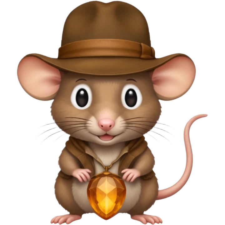 🐀 wearing Indiana jones hat emoji