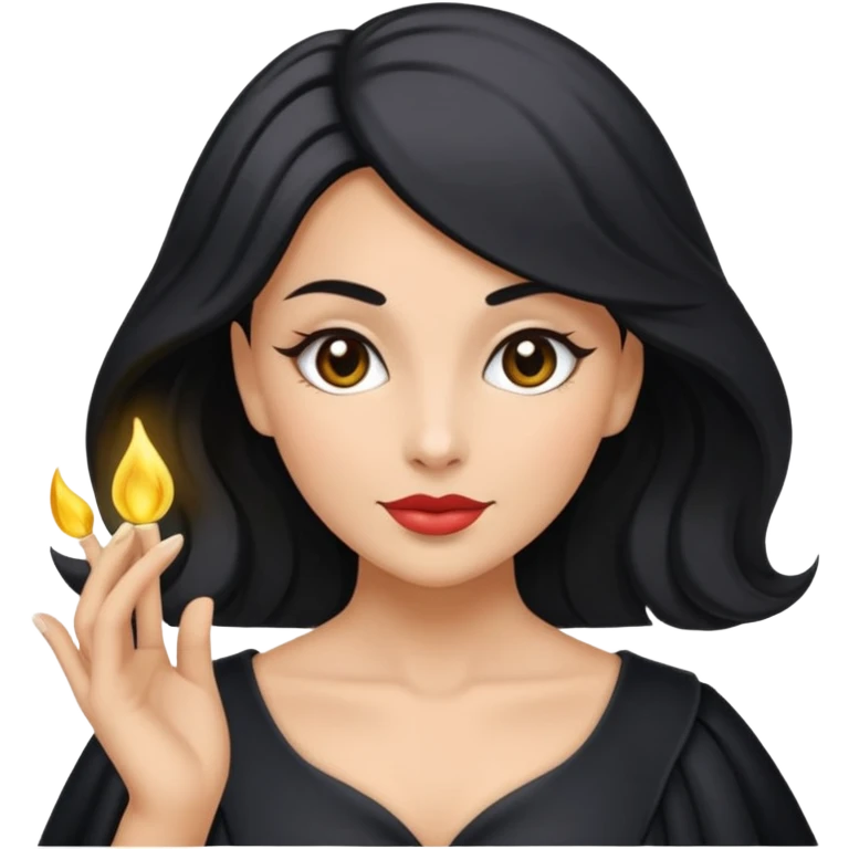 Icone en ligne contour de magicien femme  pour site Web thème magie  emoji