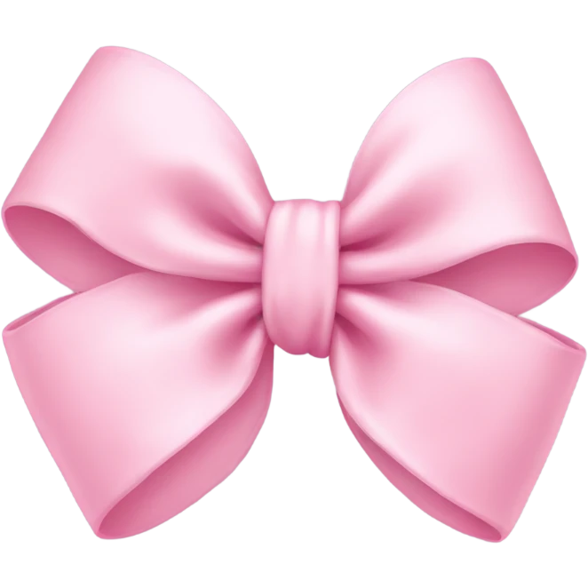 Baby pink bow emoji