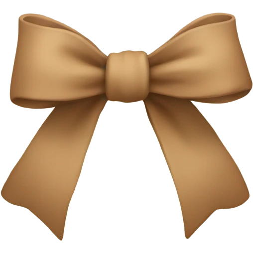 Light Brown bow  emoji