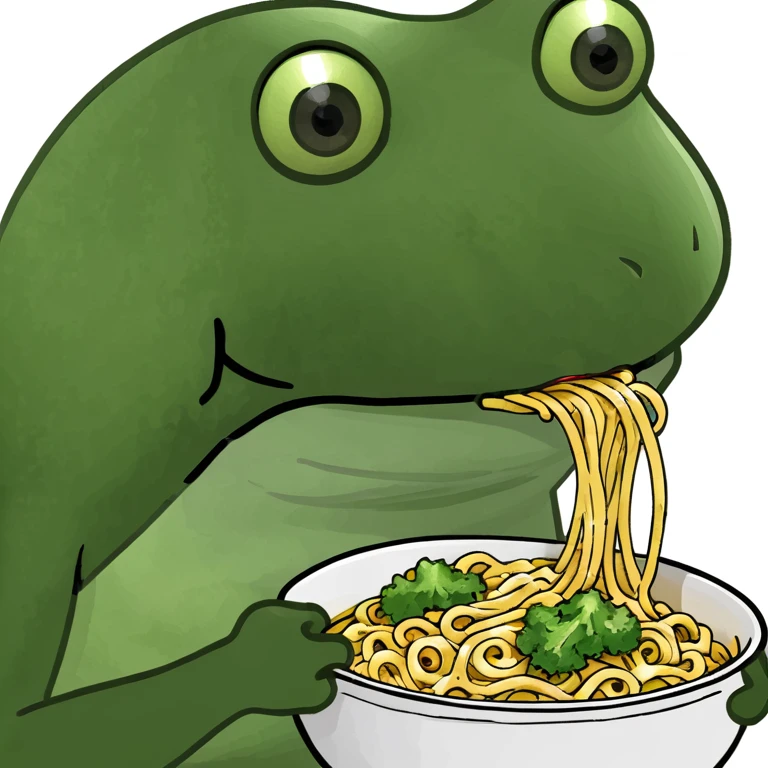 bufo eating noodles emoji