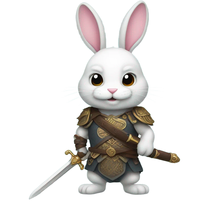 Bunny with a sword  emoji