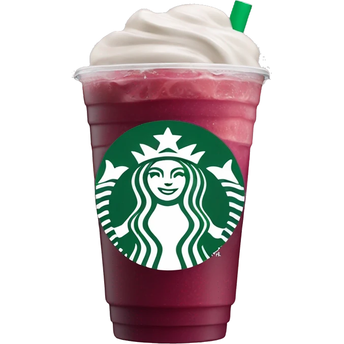 starbucks strawberry açaí refresher  emoji