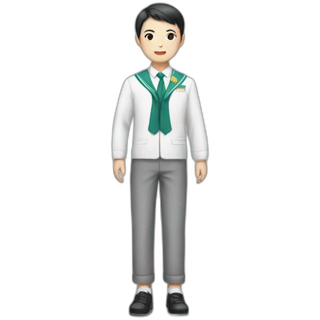 chinese school uniform emoji