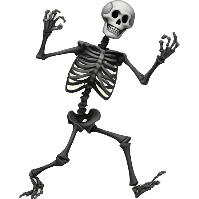 1 dancing skeletons emoji