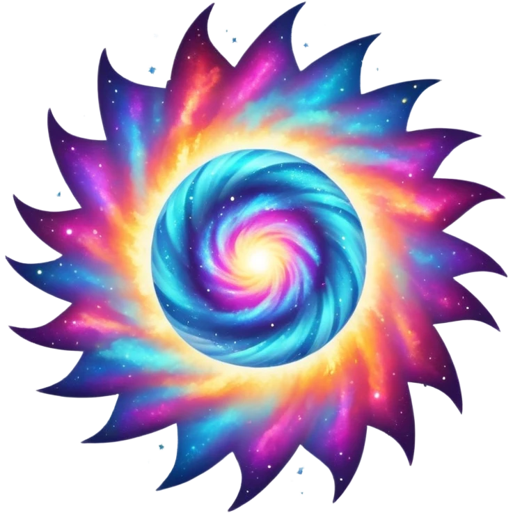 bright colorful supernova explosion in space emoji