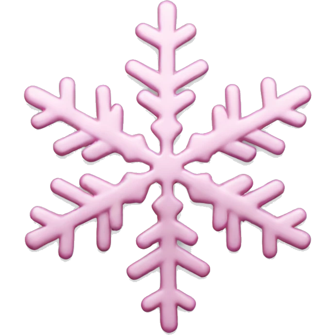 pastel pink snowflake  emoji