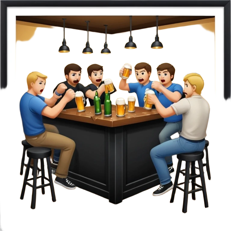 Bar fight  emoji
