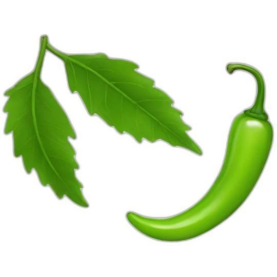 green chilly emoji
