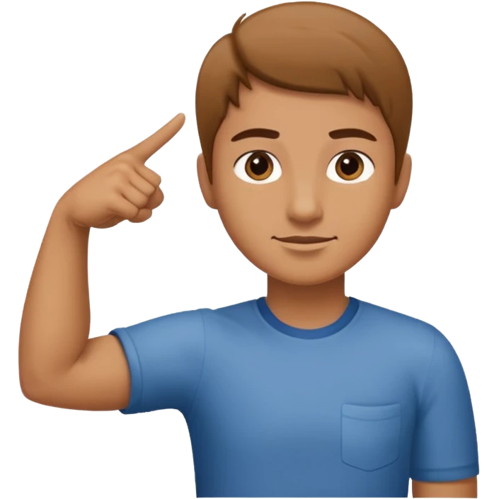 Dab (una persona con el brazo izquierdo estirado y el brazo derecho el codo doblado y en direccion para el lado izquierdo) emoji
