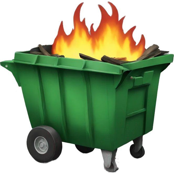 Dumpster fire  emoji
