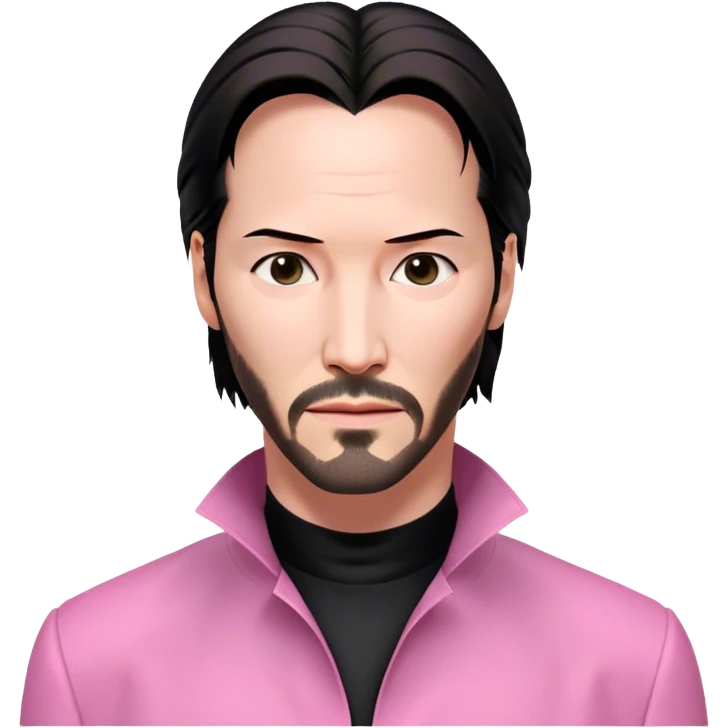 Keanu Reeves Neo Matrix pink emoji