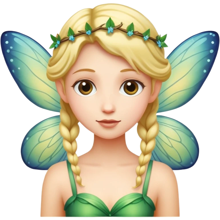 a person meeting a fairy emoji