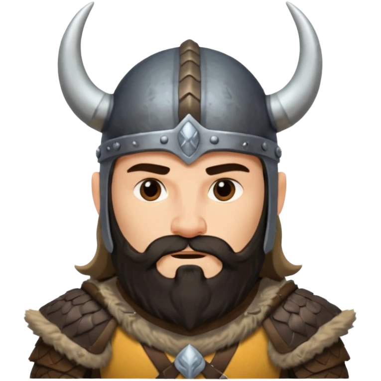 viking rider with dark beard emoji