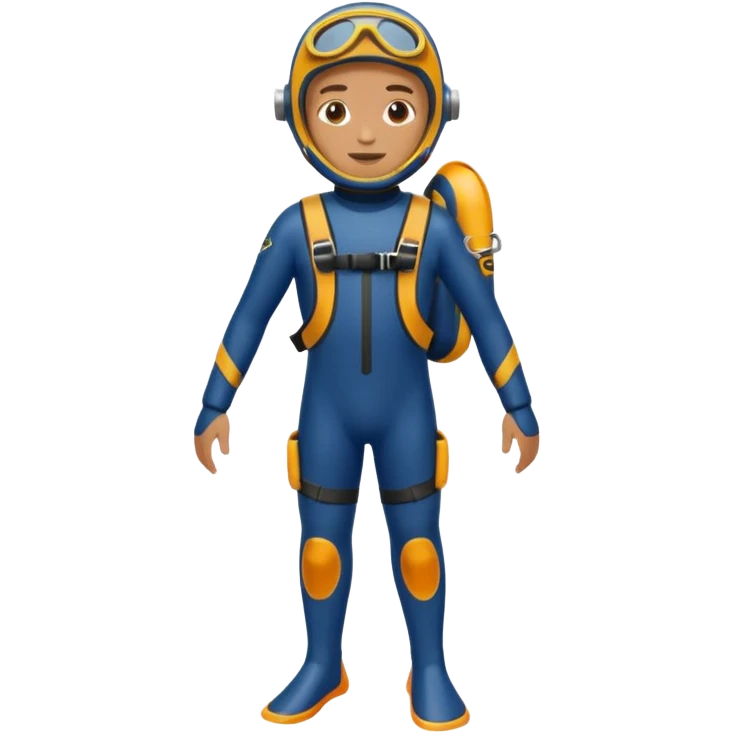 water Diving suit shoe emoji