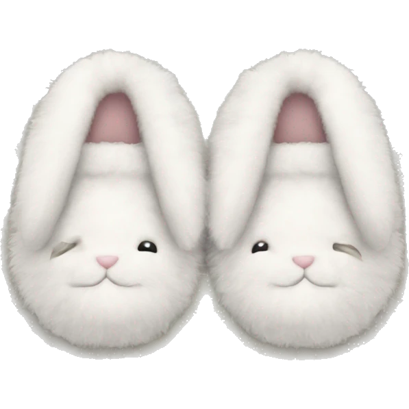fluffy bunny slippers emoji