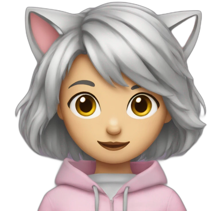 Cat girl emoji