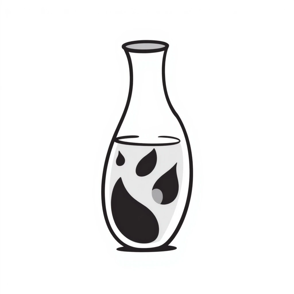 a vase hand drawn doodle style emoji