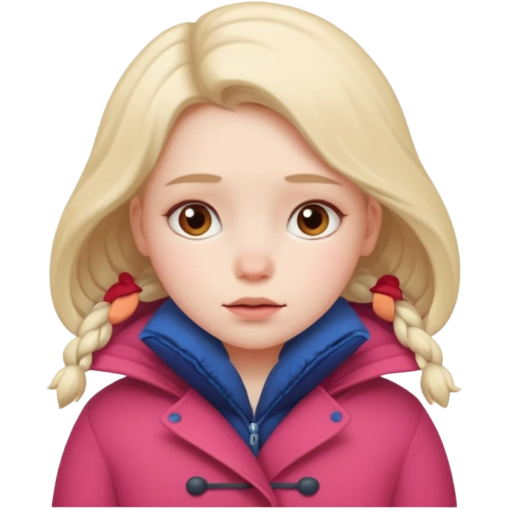 very cold girl emoji