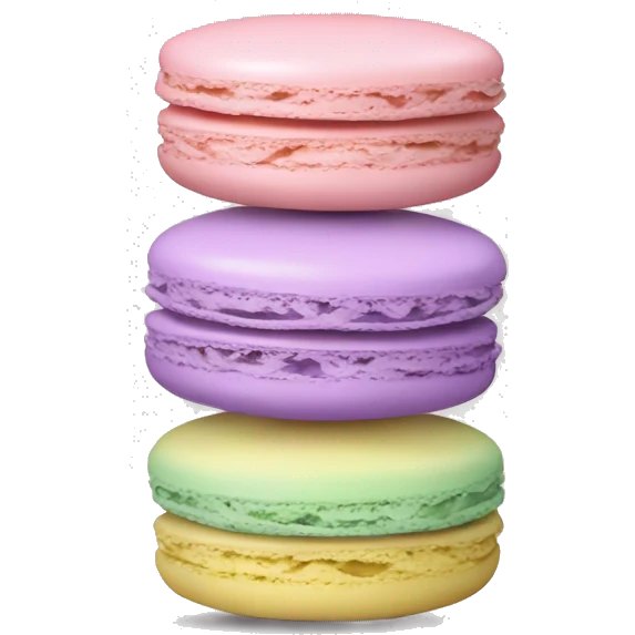 Stack of pastel macaroons emoji