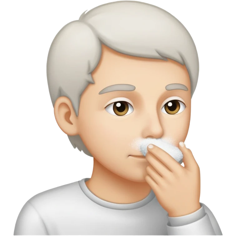 Person sniffing substance emoji